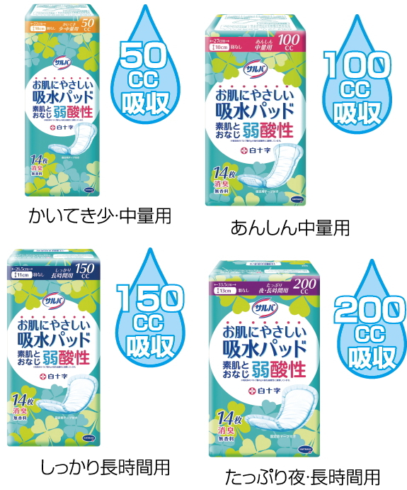 ☆最安値☆サルバお肌にやさしい吸水パッド しっかり長時間